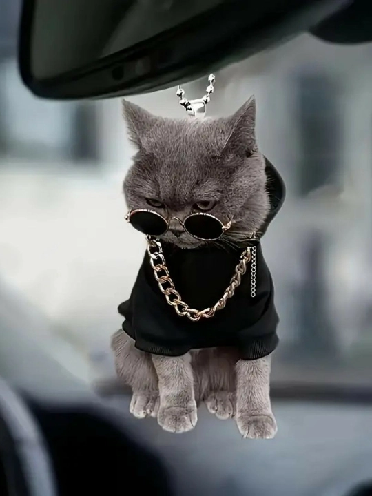 Брелок для ключей в виде кота - 