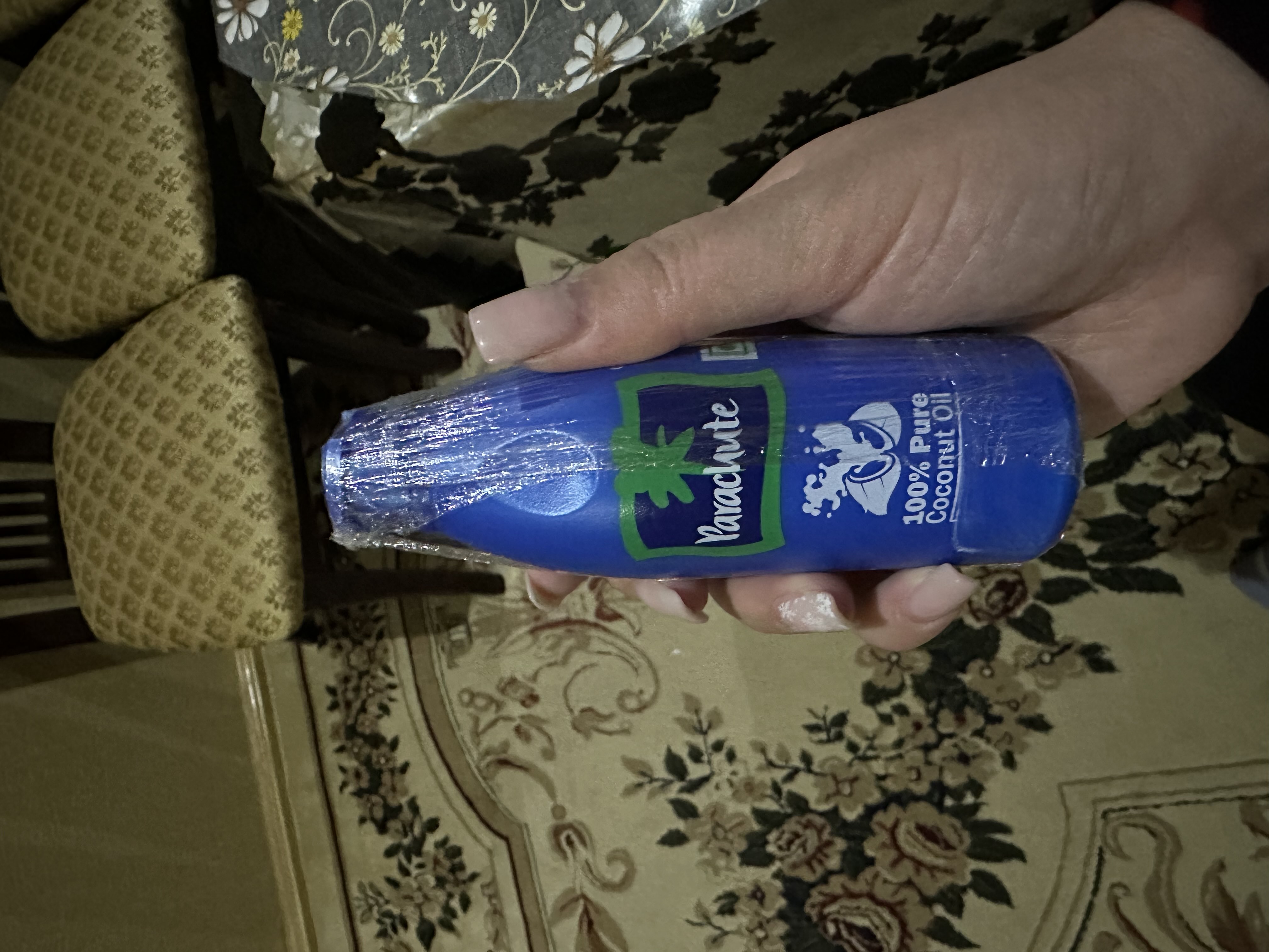 Kokos yog'i Parashyut, badanga, sochga va massaj uchun, Coconut Oil Parashute