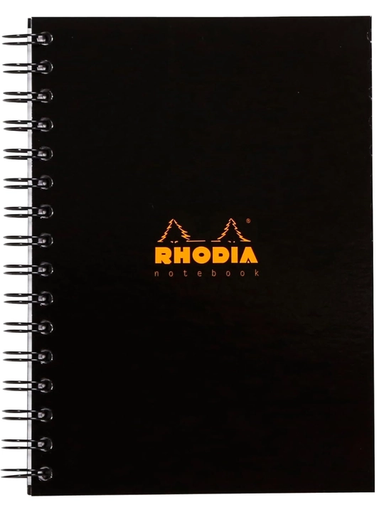 Блокнот на спирали - RHODIA А5, 80 листов, 90 г
