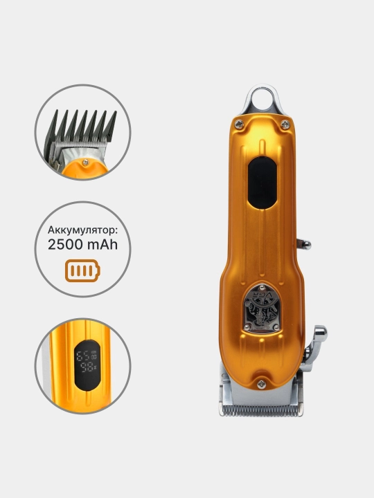 Soch kesish va soqol olish uchun 175, 071, 055, 030, 290 professional mashinka-trimmer - 