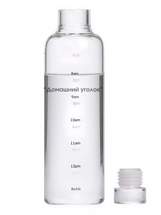 Suv uchun bolinadigan shisha butilka, 500 ml, ichimliklar uchun idish