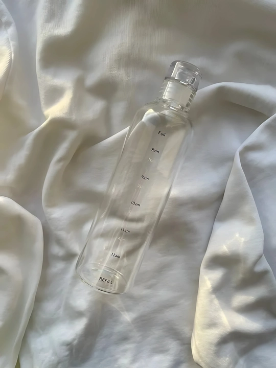 Suv uchun bolinadigan shisha butilka, 500 ml, ichimliklar uchun idish