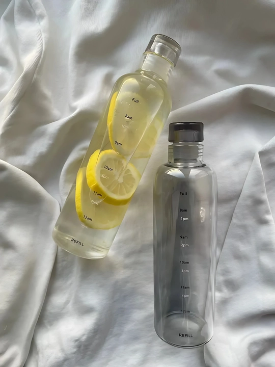 Suv uchun bolinadigan shisha butilka, 500 ml, ichimliklar uchun idish