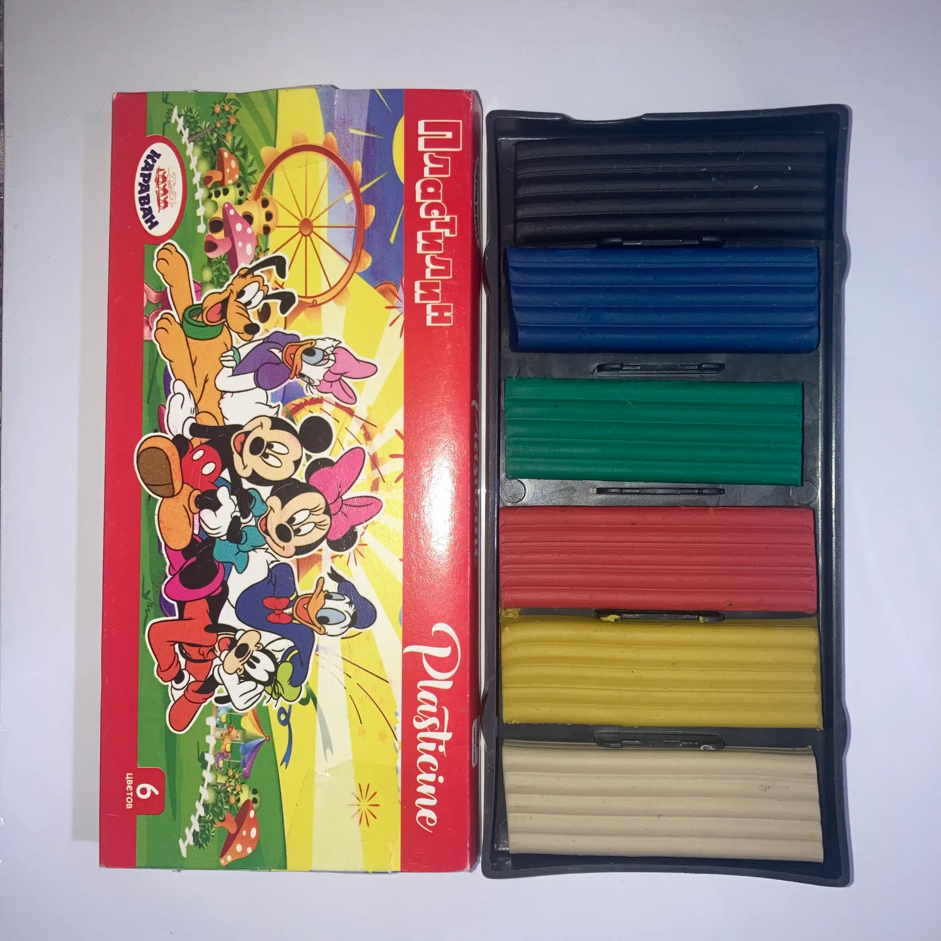 Пластилин для лепки, 6, 8, 10, 12 цветов