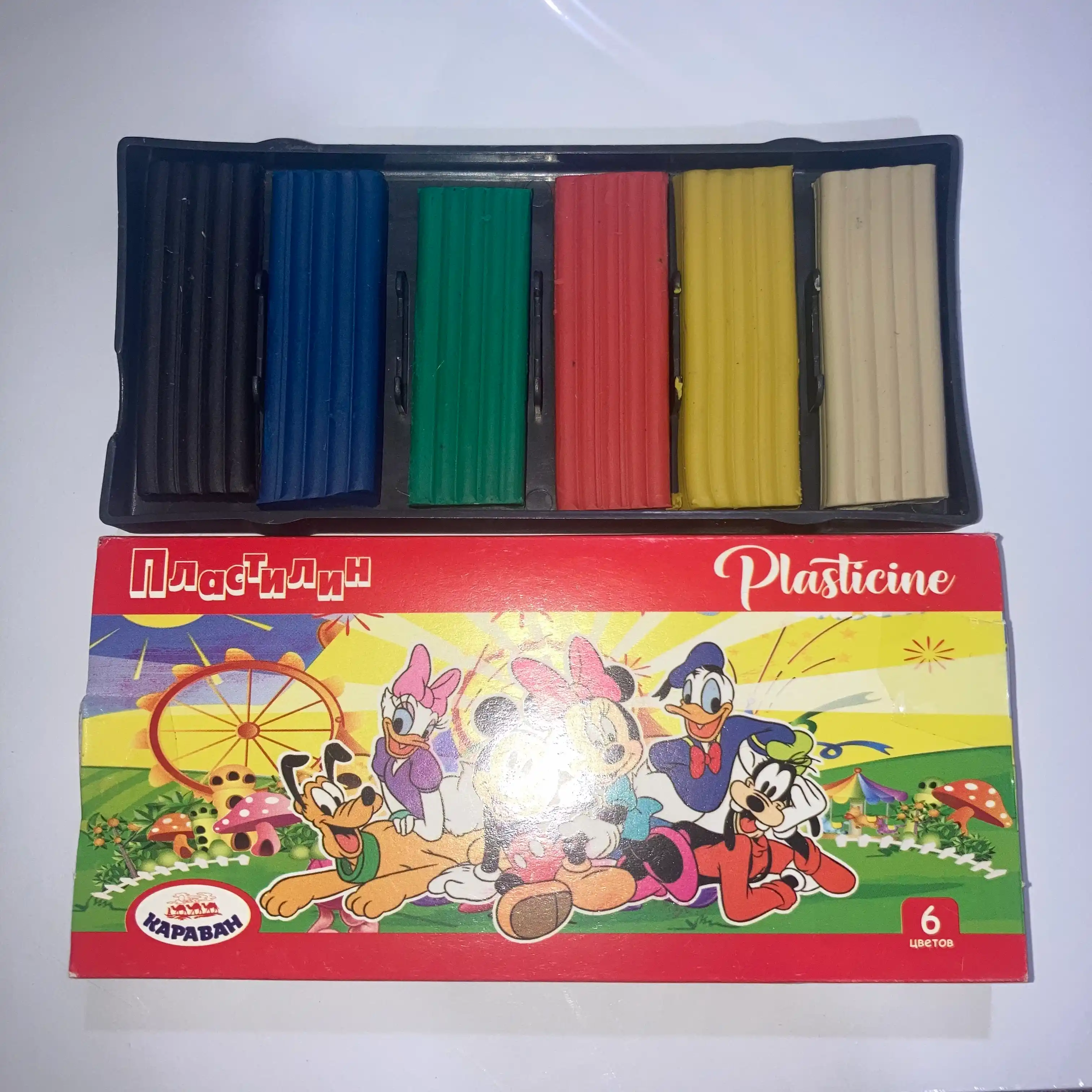Пластилин для лепки, 6, 8, 10, 12 цветов