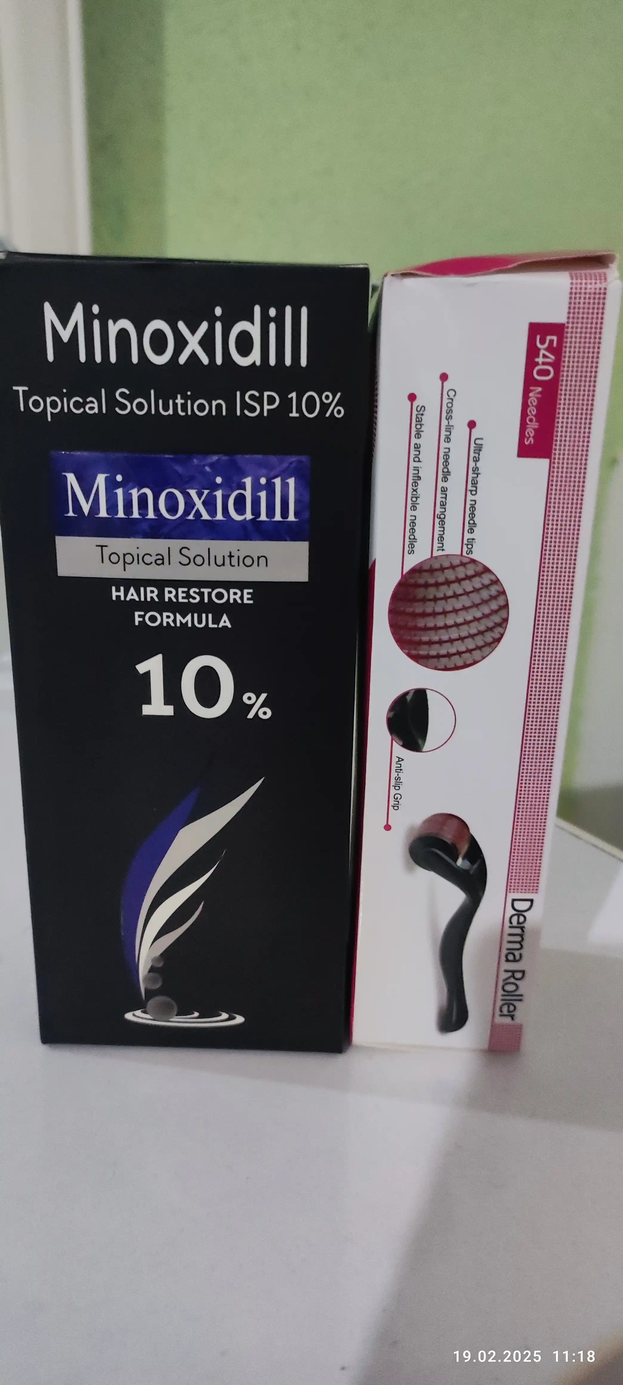 Soch va soqol o'stirish uchun minoksidil Minoxidil 10%, 60 ml
