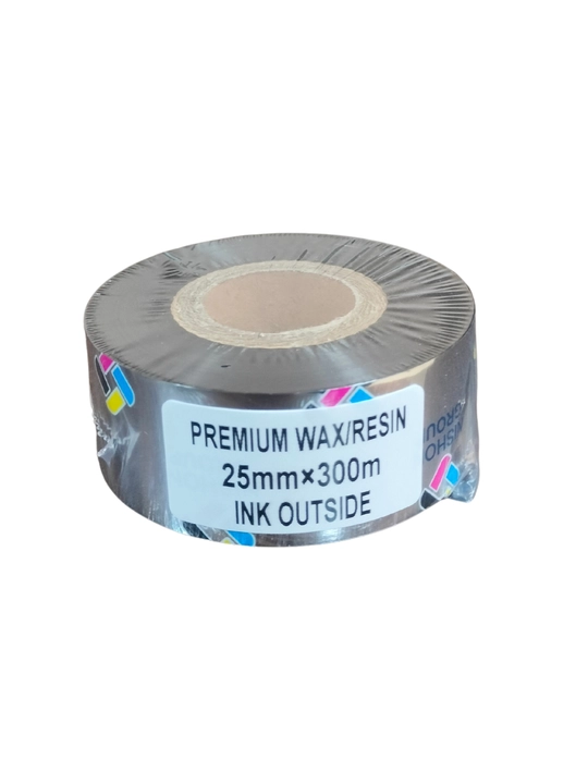 Риббон Premium WAX/Resin, термотрансферная лента, черный, для термопринтера, 1 шт