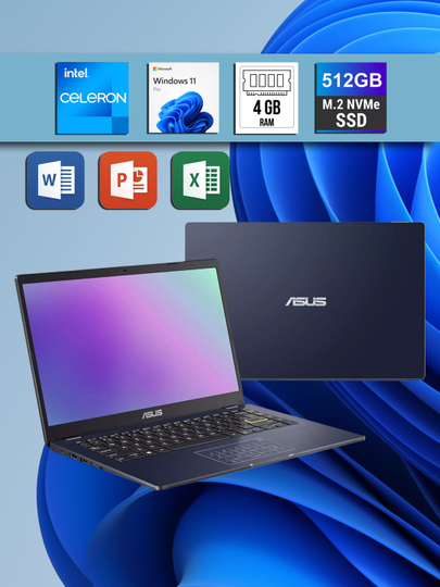 Ноутбук ASUS Vivobook N-series 4020 / DDR4 4GB / SSD 512GB + Windows 11
