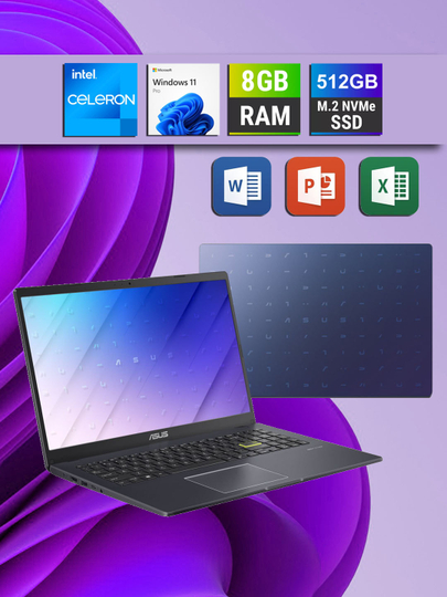 Готовый Ноутбук ASUS Vivobook N4500 /DDR4 8GB /SSD 512GB + Windows 11