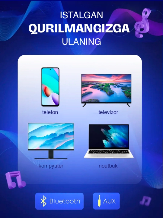 Kalonka karaoke, Bluetooth simsiz portativ dinamik, mikrofonli musiqa kalonkasi