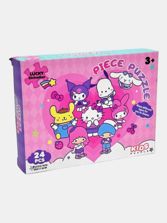 Kuromi Sanrio pazli 24 ta detal,  bolalar uchun rivojlantiruvchi pazl - 