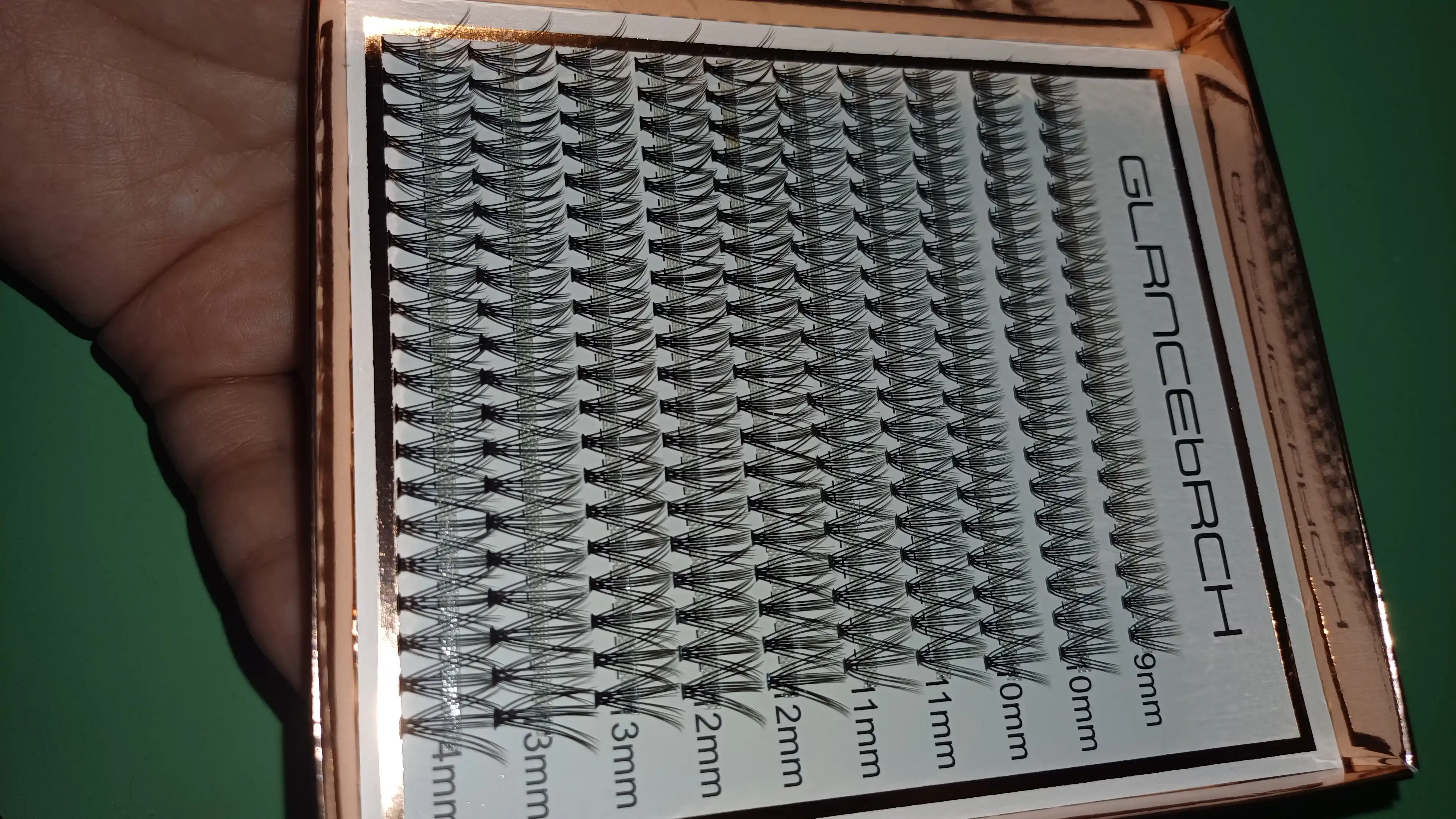 Ресницы в упаковке GLANCEBACH Multi pack/lengthening wisps lash extensions effect