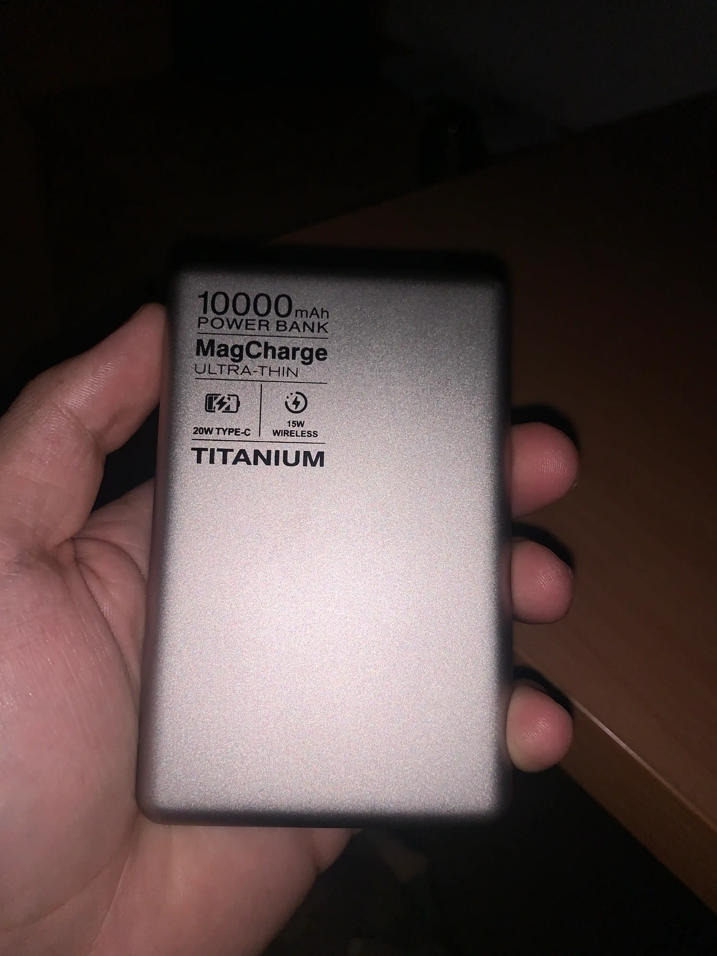 Simsiz Powerbank Magsafe, MagCharger Titanium 15 W/20 W