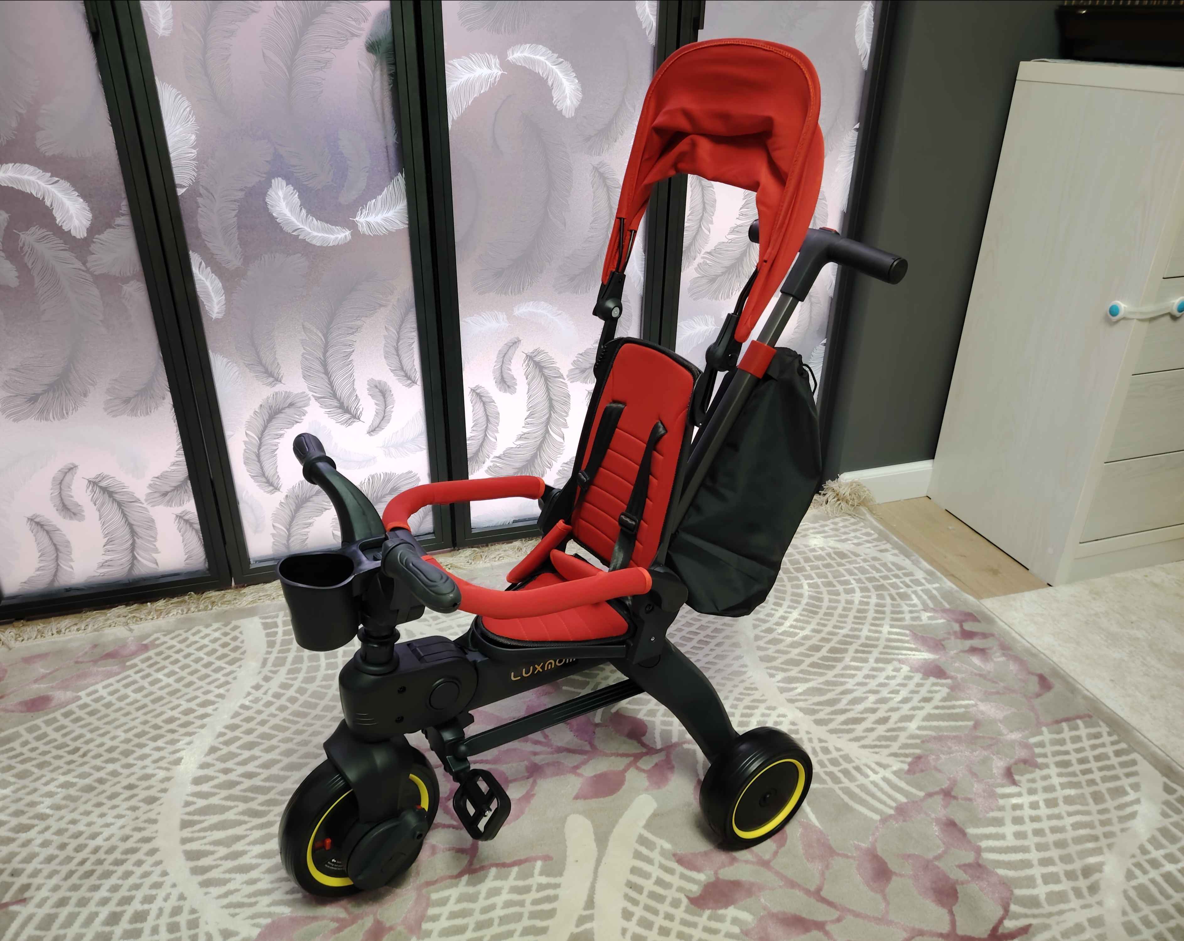 Bolalar velosiped aravachasi Luxmom S7, bolalar kolyaskasi, bolalar velosipedlari