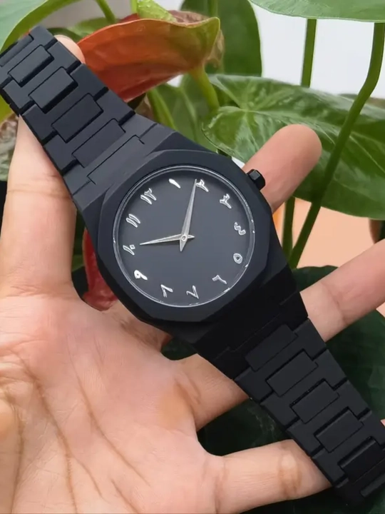 Aura Shadow Black - erkaklar soati, minimalizm uslubida