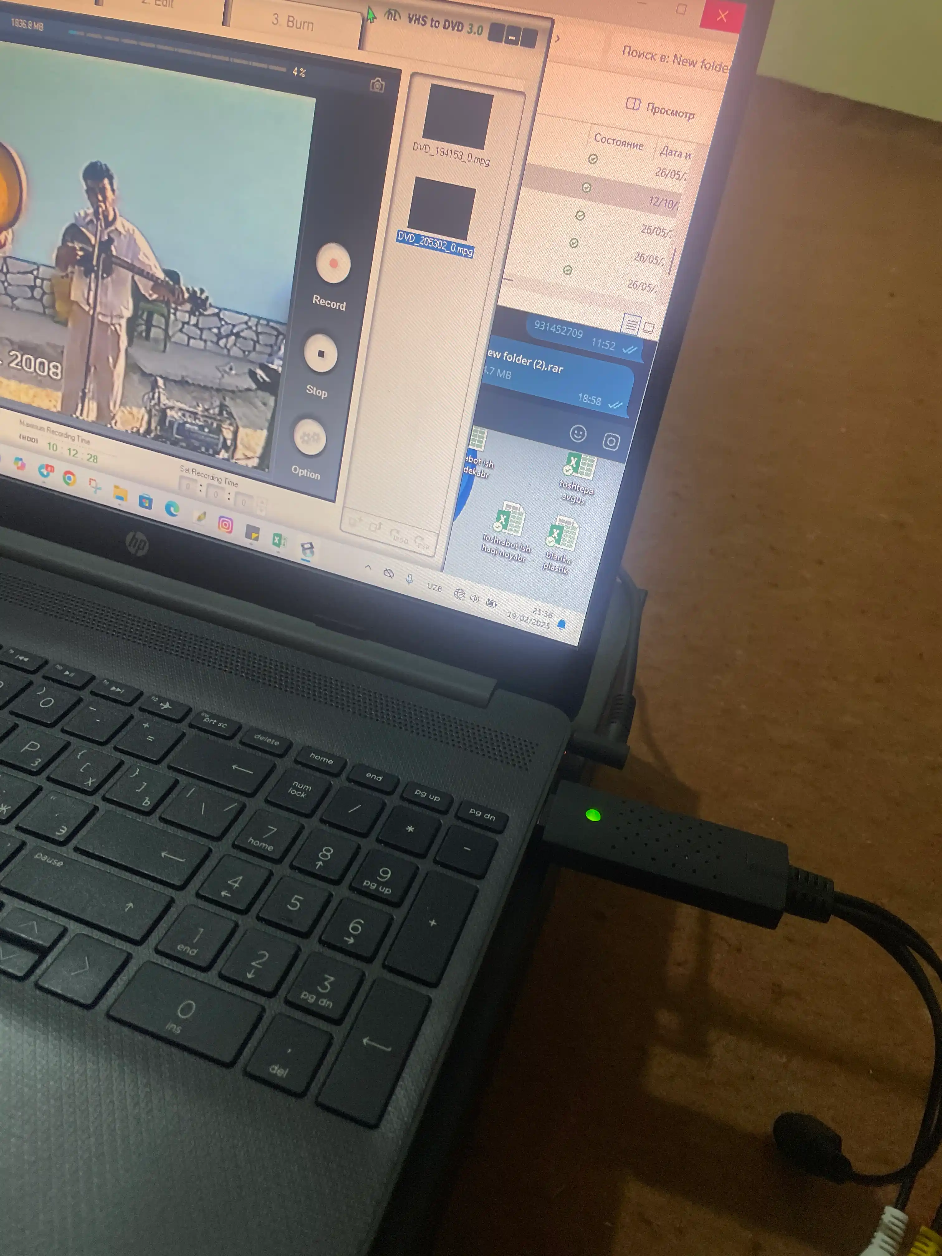 USB video va audio yozib olish va tahrirlash uchun qurilma EasyCAP USB 2.0 "USB to AV"