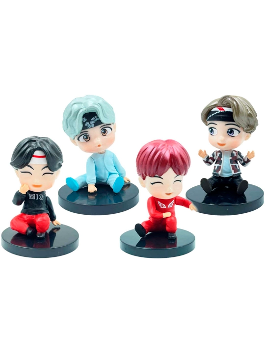 BTS guruhi kolleksiya figurkalari, ARMY uchun BTS, K-pop miniatyuralari, 8 sm