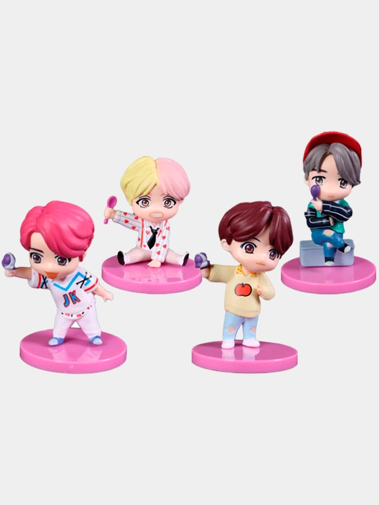 BTS guruhi kolleksiya figurkalari, ARMY uchun BTS, K-pop miniatyuralari, 8 sm