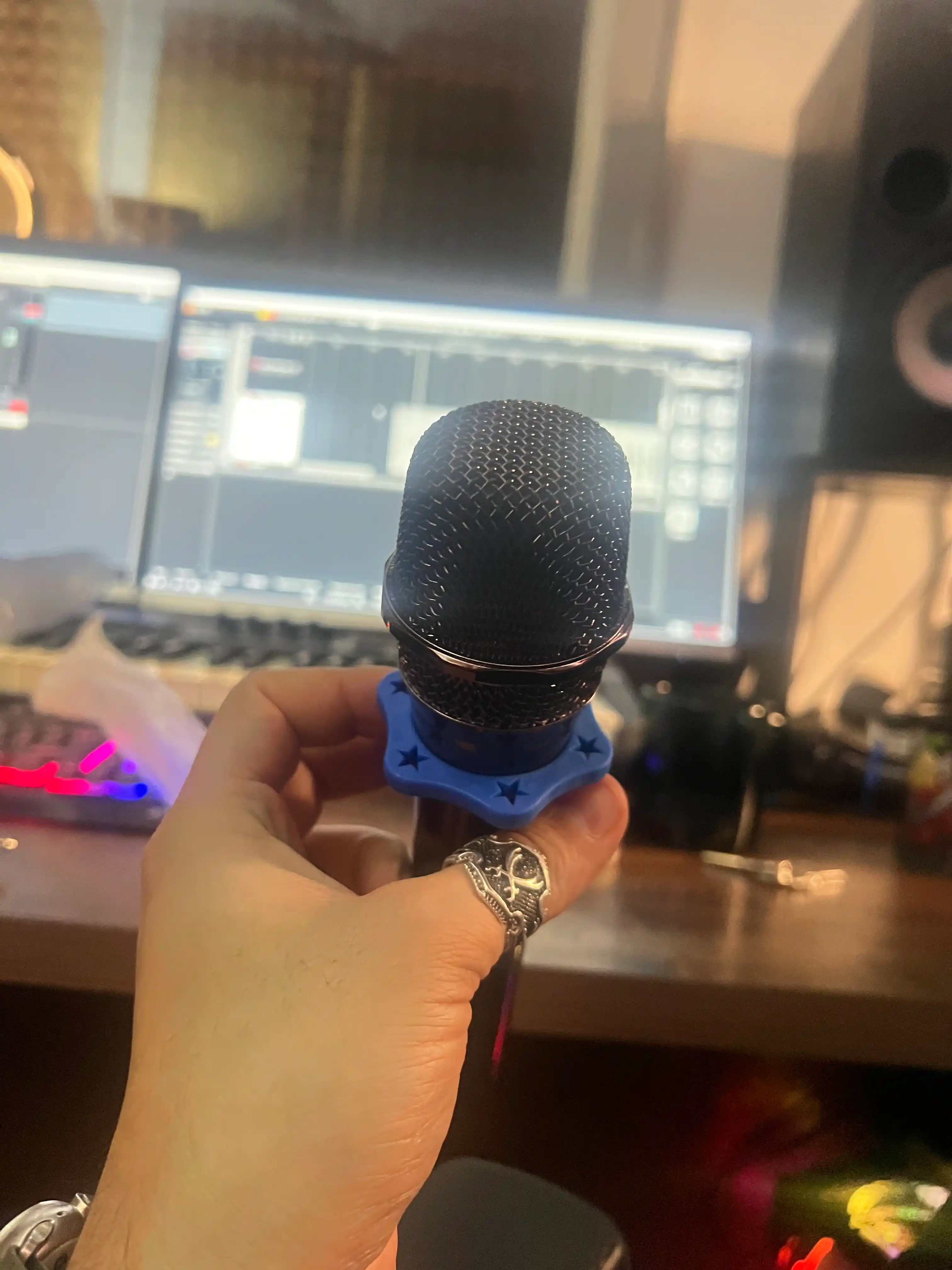Simsiz karaoke mikrofonlari, professional, 2 dona