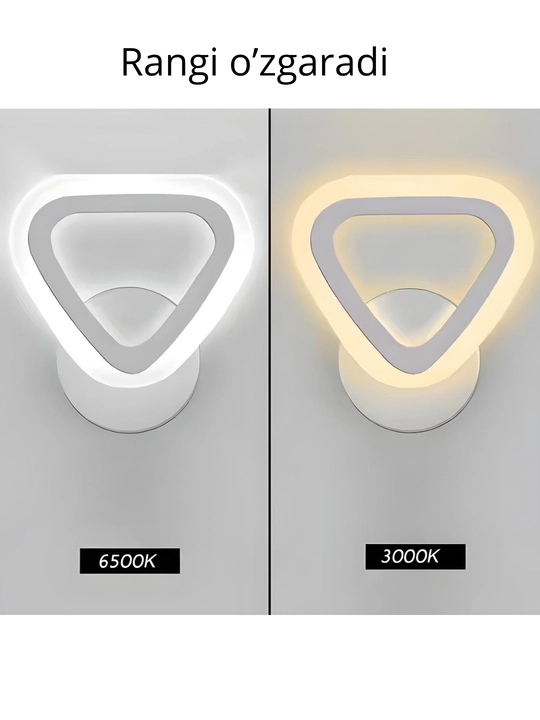 Bra, 3 xil rejimli LED energiyani tejaydigan chiroq, turli shaklda, yotoqxona va zal uchun