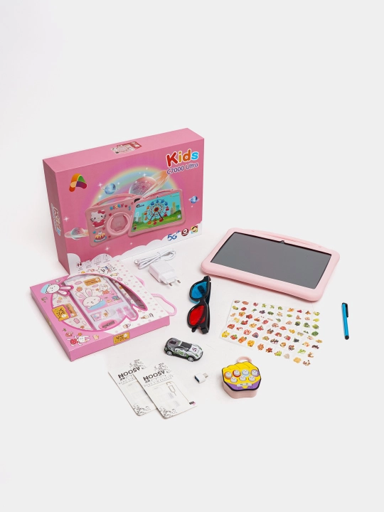 Детский планшет для обучения и игр - Kids C7000 MAX, Android 13, 6ГБ ОЗУ, 256 ПЗУ