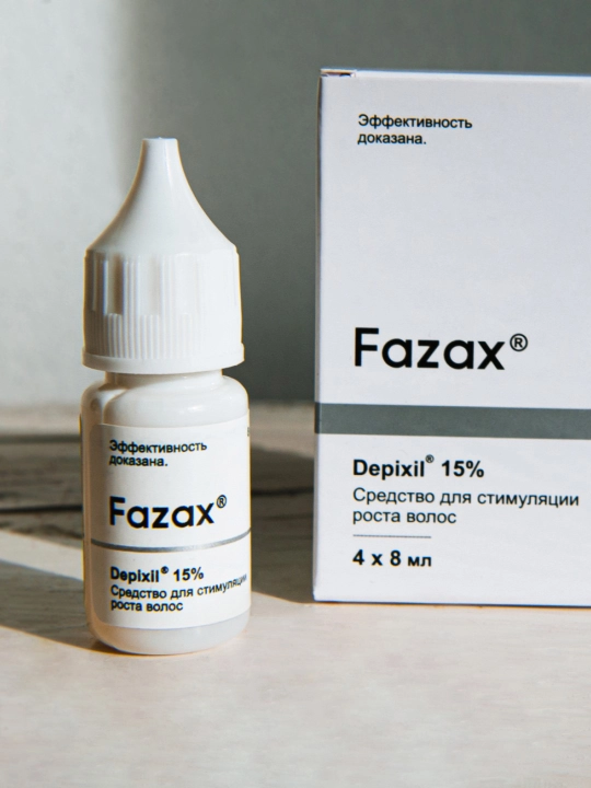 Средство для стимуляции роста волос Fazax Depixil 15%, 4х8 мл