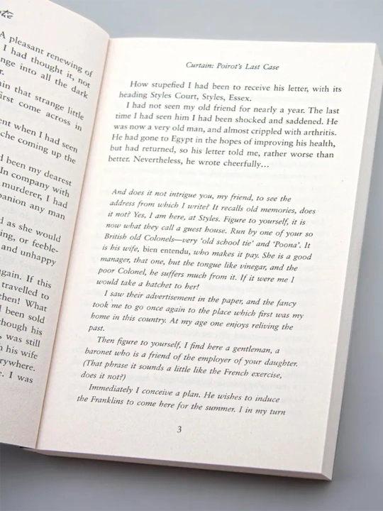 Книга, Curtain Poirots Last Case Christie Agatha