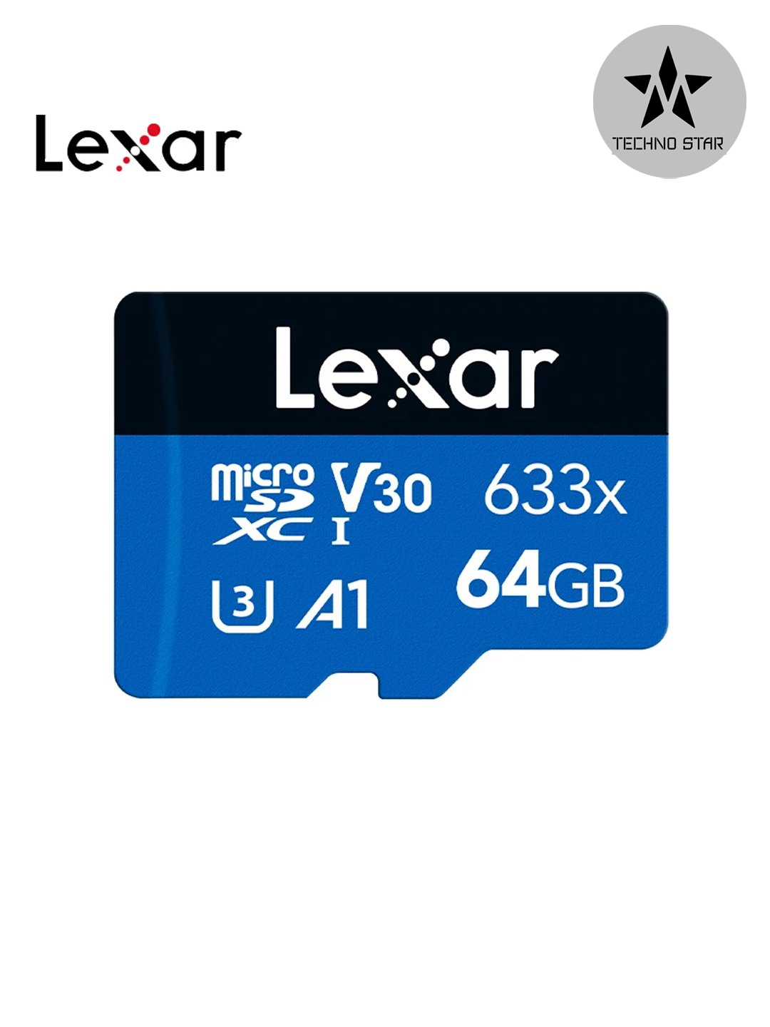 Fleshka Lexar 64GB A1, V30, 4K, 100 Mb/s microSDXC UHS-I card, 64 GB, micro sd