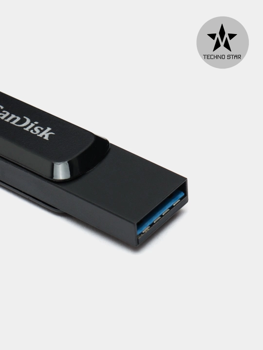 Флешка Sandisk Ultra Dual Drive Type-C 128/256 Gb 400Mb/s Usb 3.2, iOS/Android/Windows