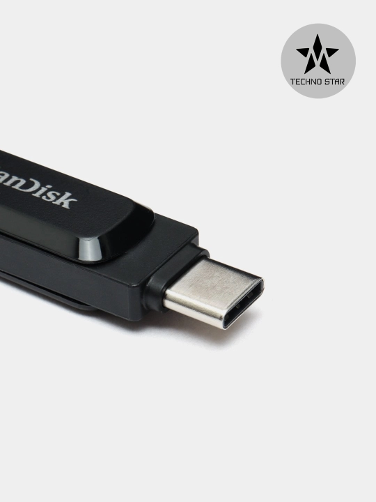 Флешка Sandisk Ultra Dual Drive Type-C 128/256 Gb 400Mb/s Usb 3.2, iOS/Android/Windows