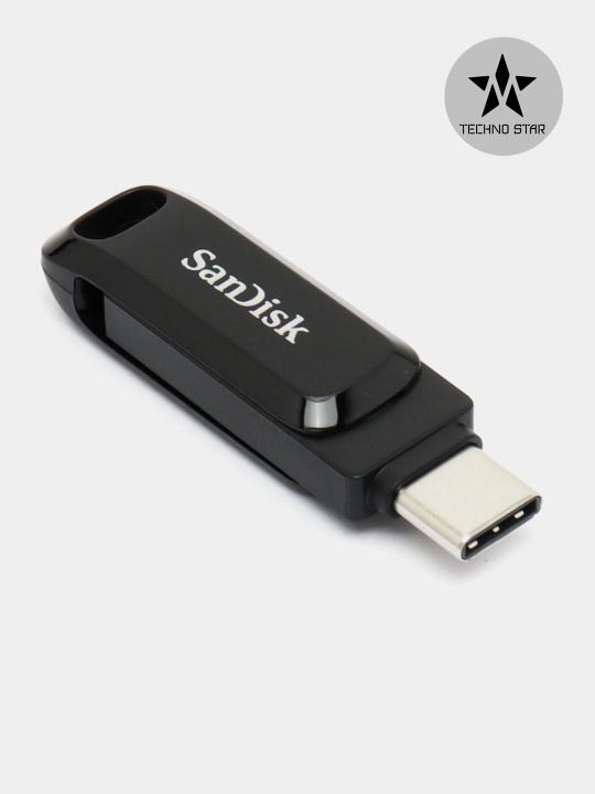 Флешка Sandisk Ultra Dual Drive Type-C 128/256 Gb 400Mb/s Usb 3.2, iOS/Android/Windows