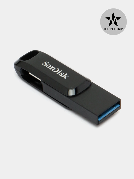 Флешка Sandisk Ultra Dual Drive Type-C 128/256 Gb 400Mb/s Usb 3.2, iOS/Android/Windows