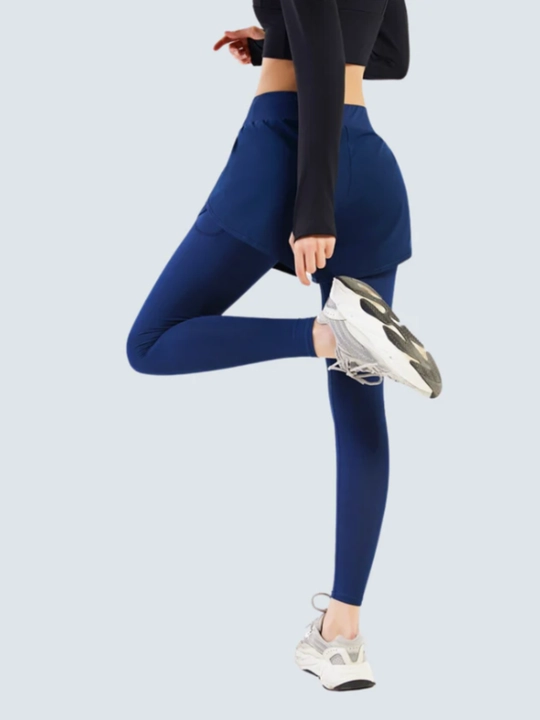 Sport losinlari, sport, fitnes va yoga uchun yashirin cho‘ntakli shortili ayollar legginslari