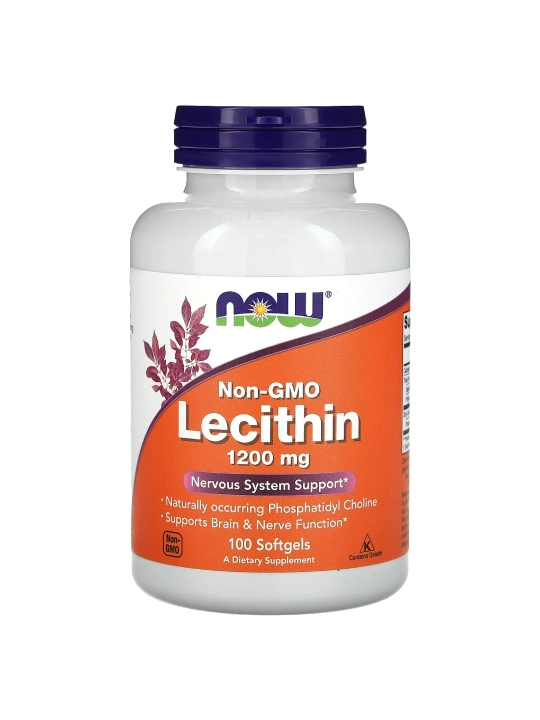 NOW Foods, Lesitin, Letsitin, 1200 mg, 100 kapsulalar