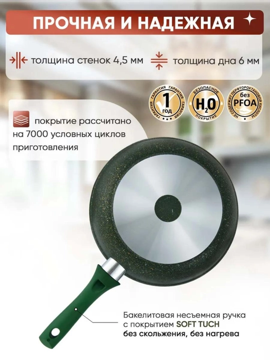 Сковорода Kukmara Trendy Style, антипригарное покрытие
