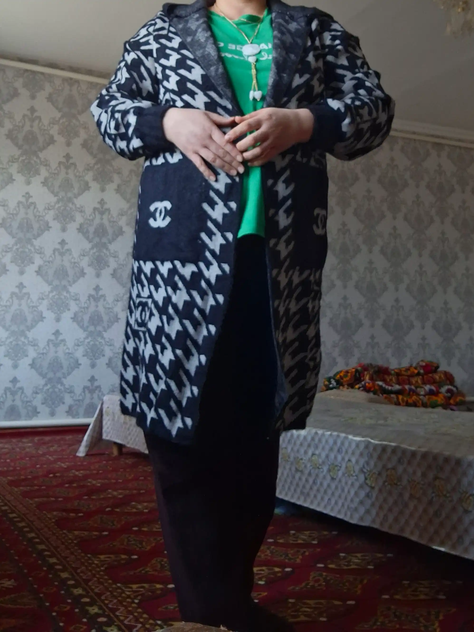 Длинный кардиган из ангорки для женщин Didov Triko, мягкий, качественный, оверсайз