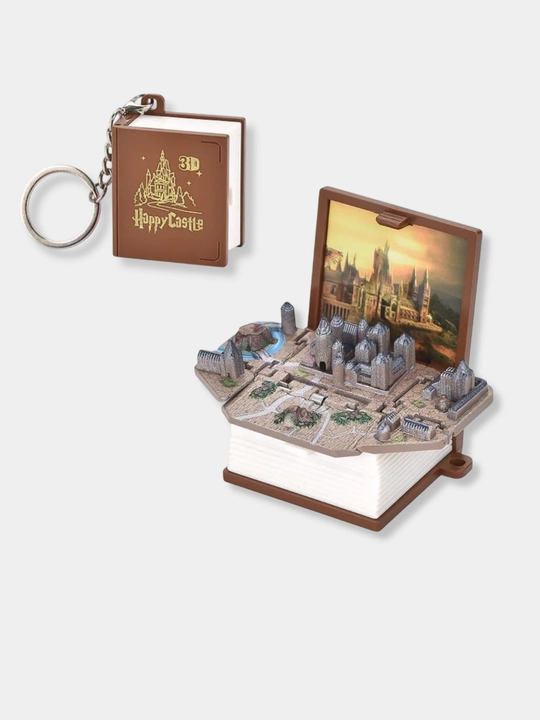 3D Brelok kitobchasi, Garri Potter, Hogwarts qalasi