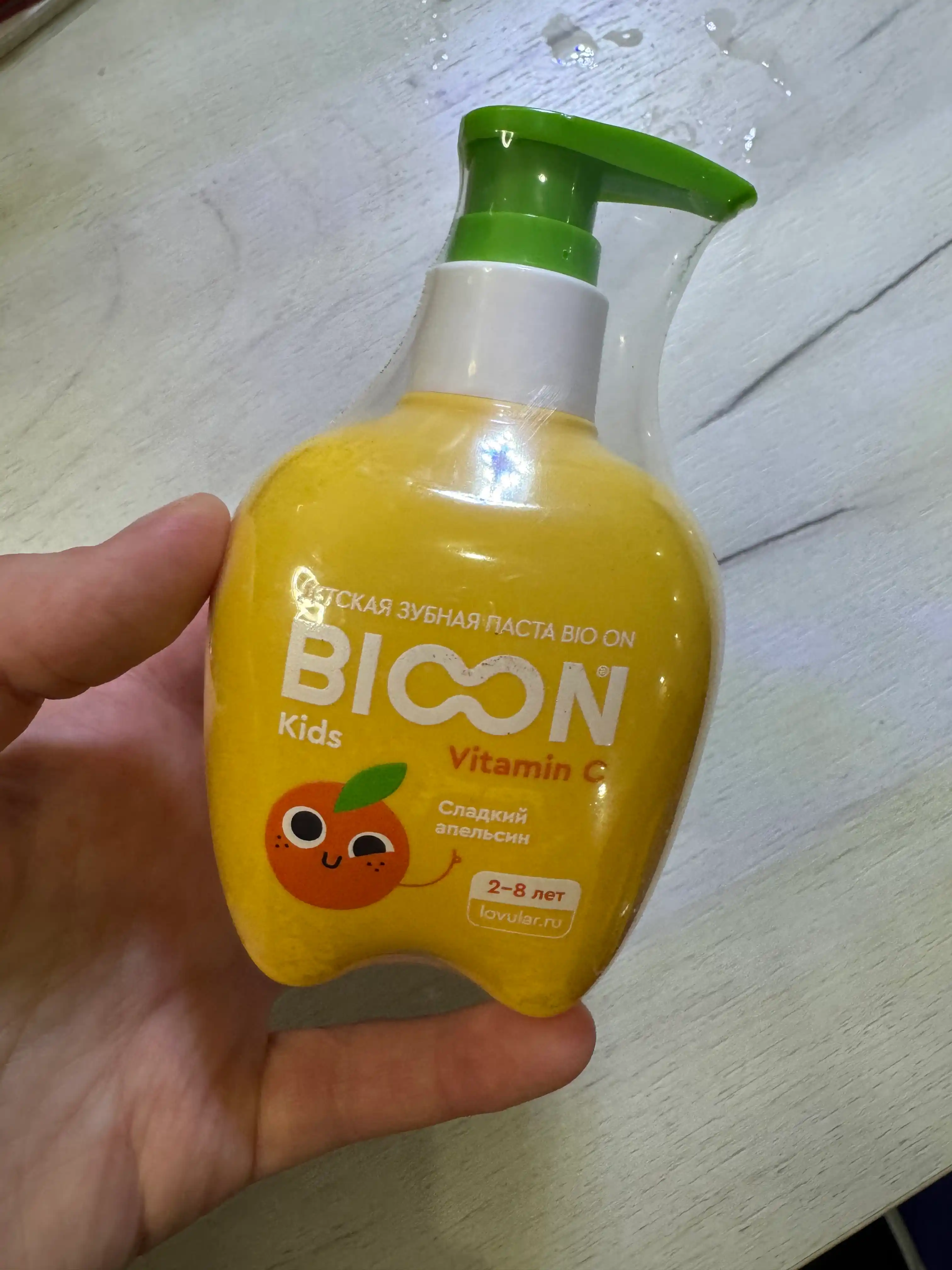 Детская зубная паста BIO ON с витамином С, сладкий апельсин, 200 гр