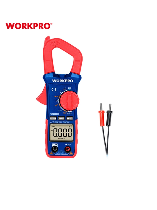 WORKPRO raqamli multimetr, V/A/Ω o‘lchash, zvenitovka, Data Hold, ekran yoritish