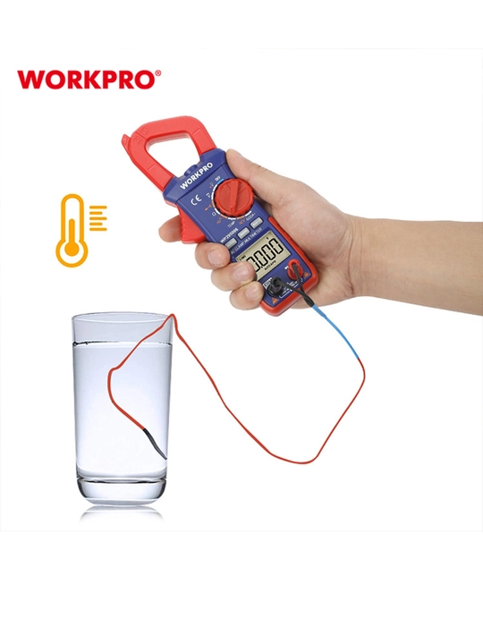 WORKPRO raqamli multimetr, V/A/Ω o‘lchash, zvenitovka, Data Hold, ekran yoritish