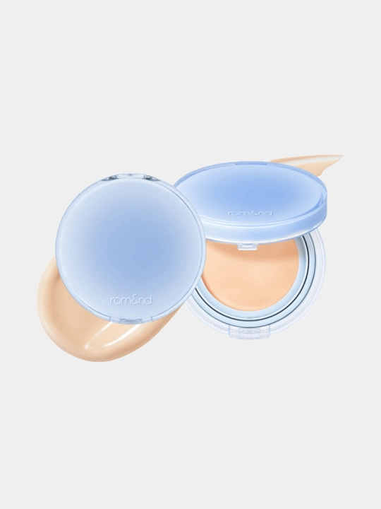 Легкий кушон, с сияющим, влажным финишем Rom&nd Bare Water Cushion