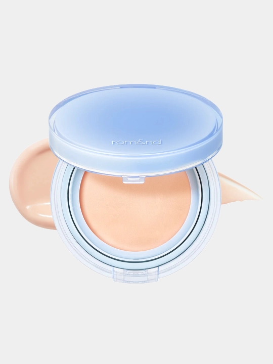 Легкий кушон, с сияющим, влажным финишем Rom&nd Bare Water Cushion
