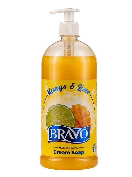Suyuq qo'l sovuni BRAVO "Mango & Lime", 1000 ml
