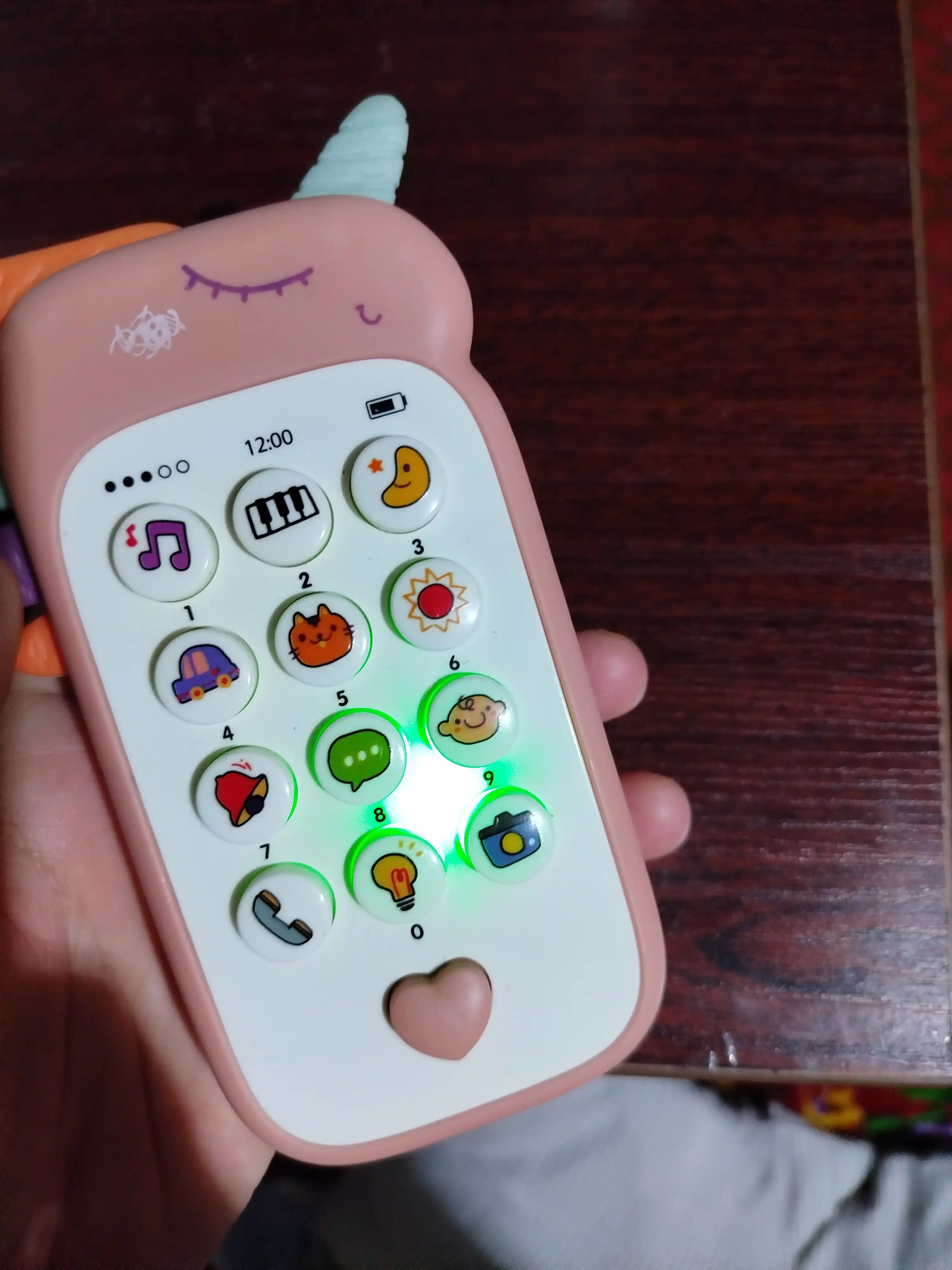 Развивающий музыкальный игрушечный телефон FIDGO с прорезывателем для зубов