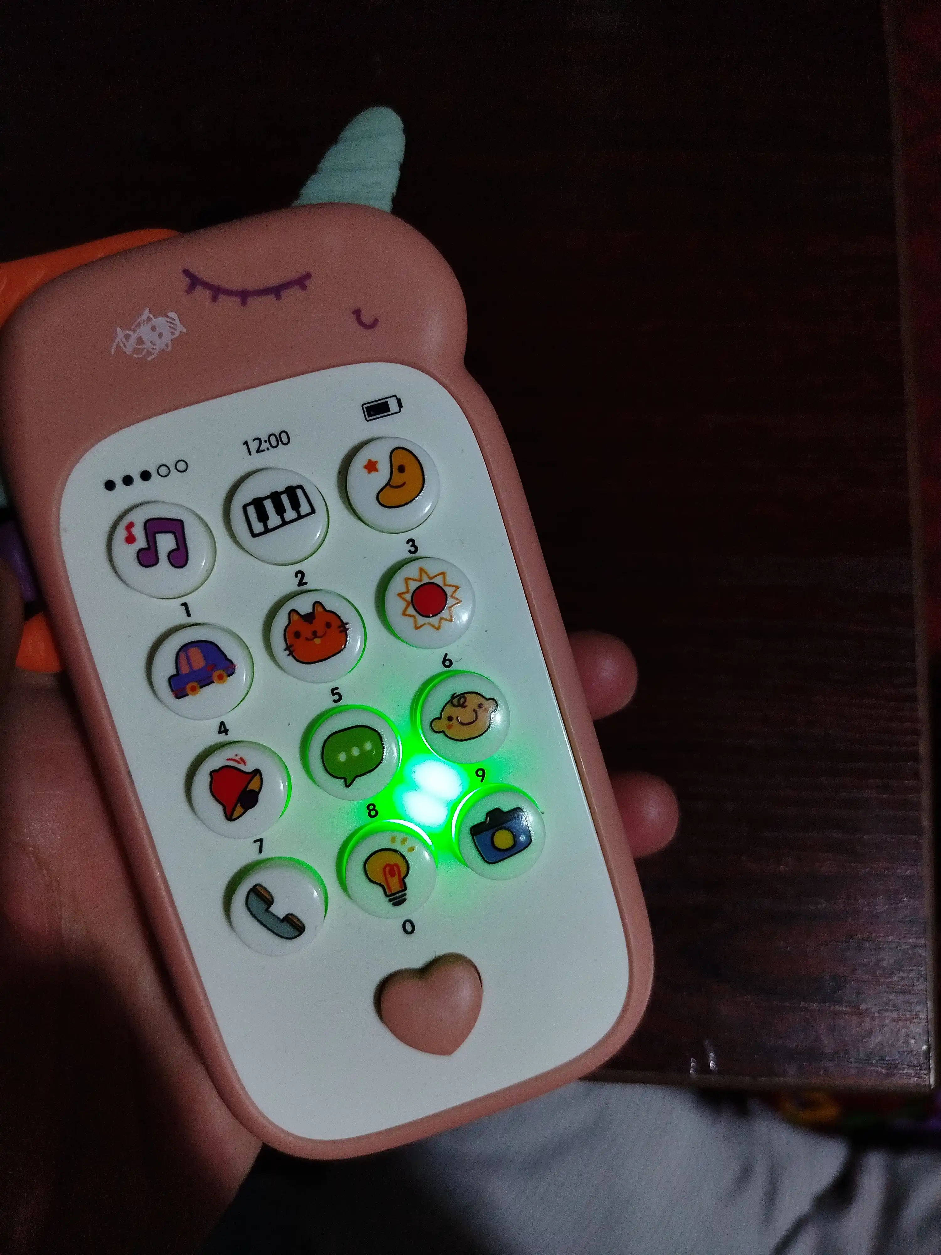 Развивающий музыкальный игрушечный телефон FIDGO с прорезывателем для зубов