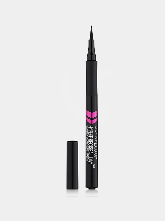 Suyuq ko‘z podvodkasi Maybelline New York, Hyper Precise All Day, xira qora (ton 701) - 