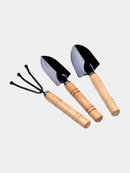 Набор садовых инструментов GARDEN TOOL, 3 предмета, 18 см