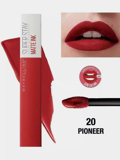 Жидкая матовая помада для губ Maybelline New York "Super Stay Matte Ink", оттенок 20, Пионер, 5 мл