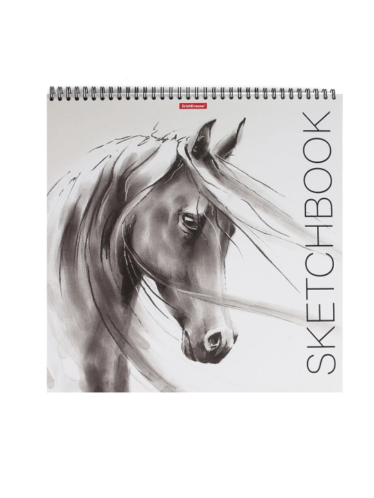 Sketchbook  (295 х 295 мм), 40 листов, 120 г, на спирали Wild Horse Erich Krause - 