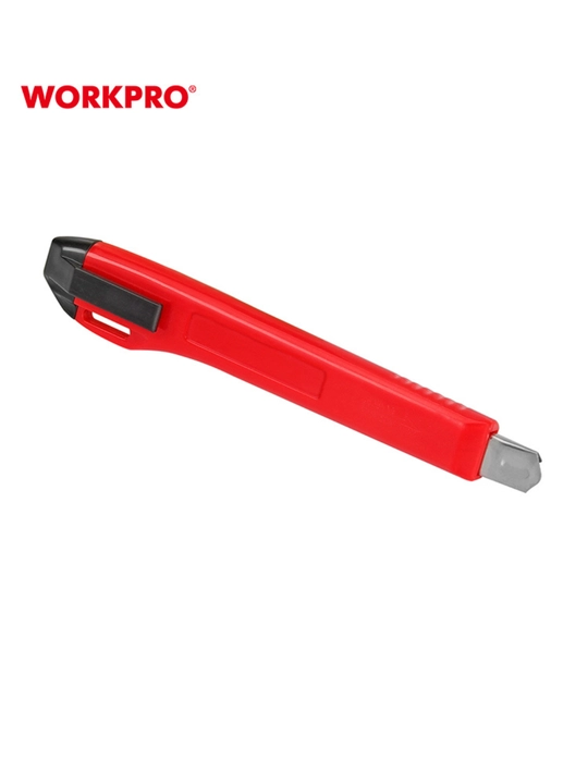 WORKPRO qurilish pichogi, neylon tutqich, zanglamaydigan pichoq, ip kesish, tugmali qul